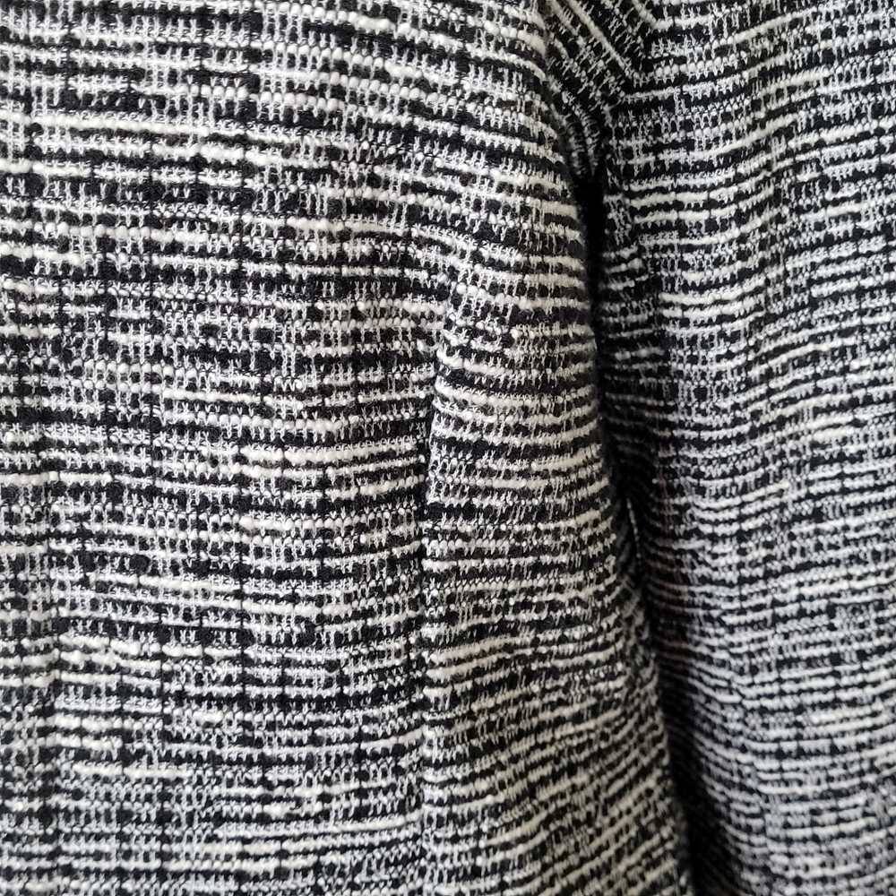 Covington Woman's Twill Jacket Black and White Size Large - Picture 7 of 11